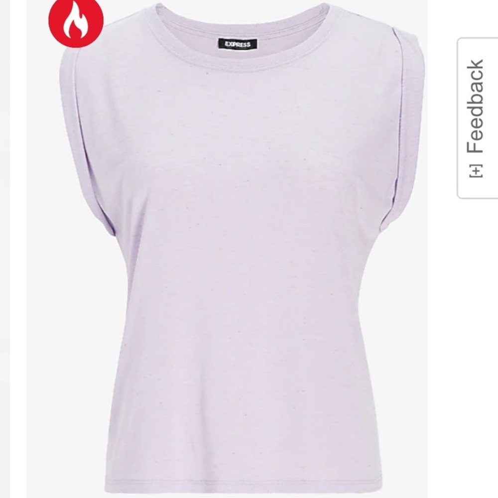 NWT Skimming Linen-Blend Crew Neck Muscle Tank - Picture 3 of 10